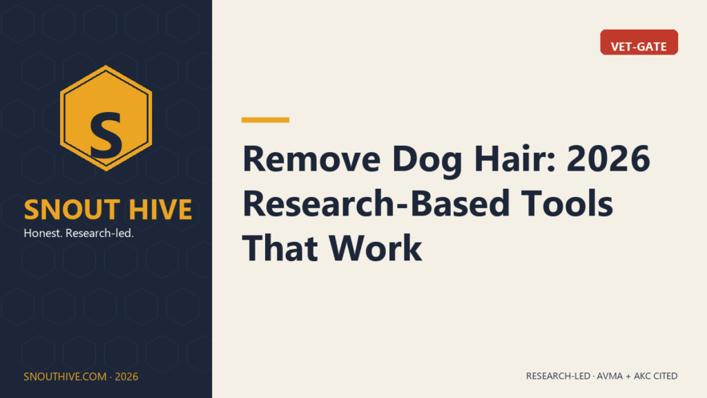 Remove Dog Hair: 2026 Research-Based Tools That Work