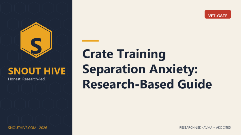 Crate Training Separation Anxiety: Research-Based Guide