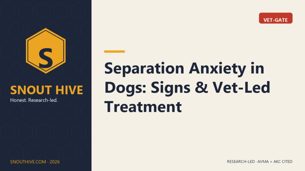 Separation Anxiety in Dogs: Signs & Vet-Led Treatment