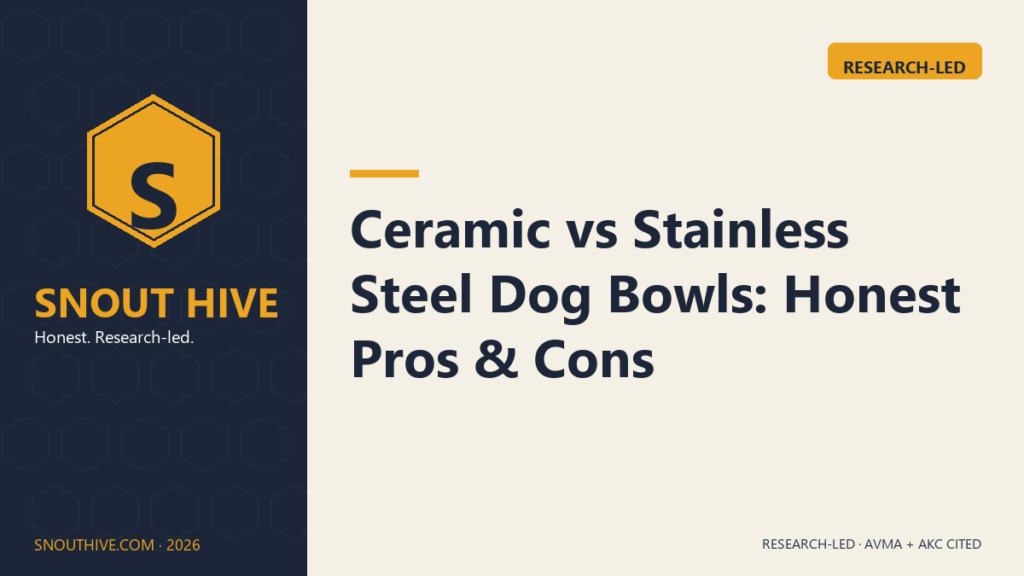 Ceramic vs Stainless Steel Dog Bowls: Honest Pros & Cons