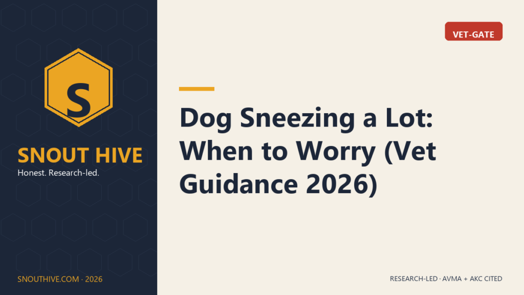 Dog Sneezing a Lot: When to Worry (Vet Guidance 2026)