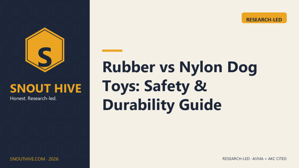Rubber vs Nylon Dog Toys: Safety & Durability Guide