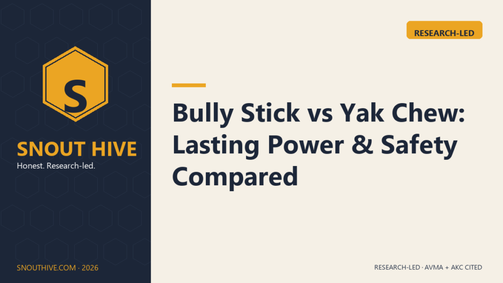 Bully Stick vs Yak Chew: Lasting Power & Safety Compared
