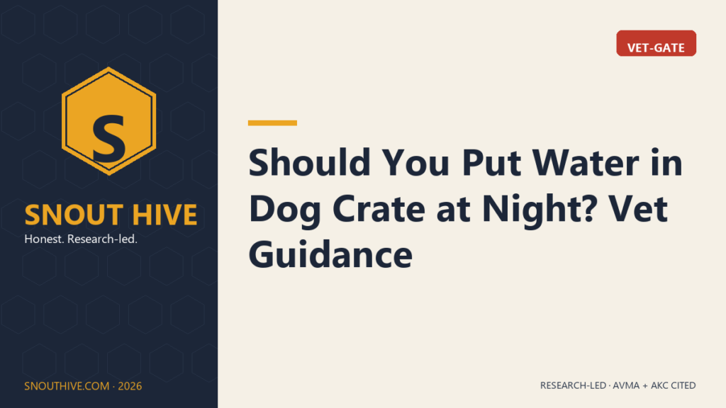Should You Put Water in Dog Crate at Night? Vet Guidance