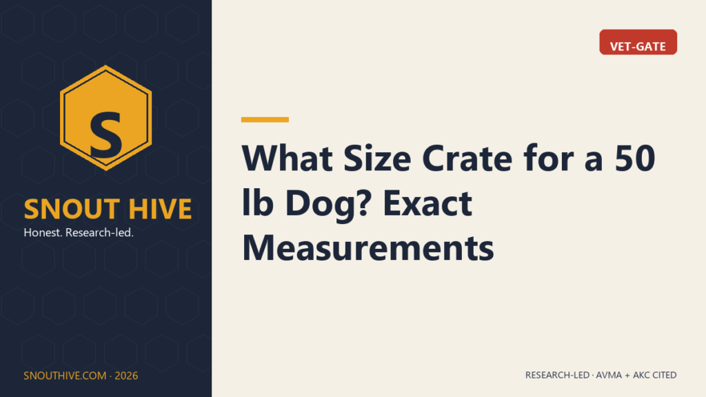 What Size Crate for a 50 lb Dog? Exact Measurements